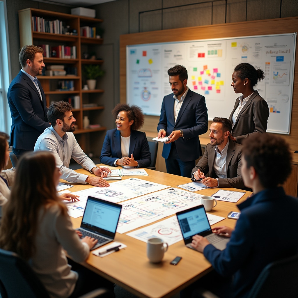 Sesiune de lucru colaborativă pentru optimizarea proceselor